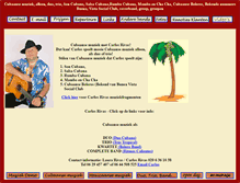 Tablet Screenshot of cubaanse-muziek.carlosrivas.nl